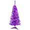 4ft. Pre-Lit Medium Purple Pine Artificial Christmas Tree, Clear Lights